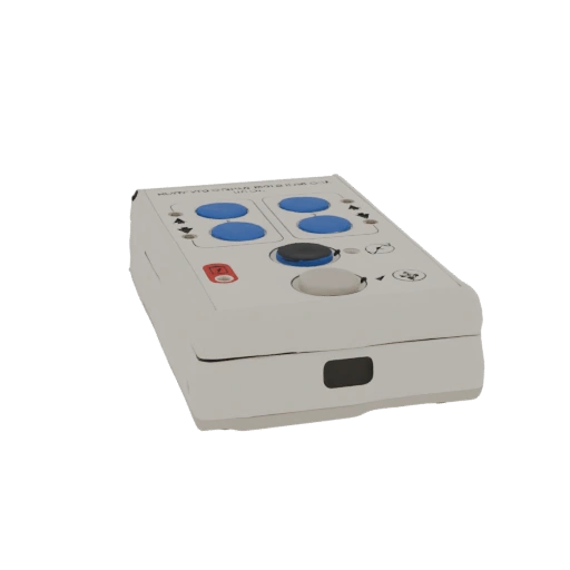 Retro Gaming Controller with Blue Buttons