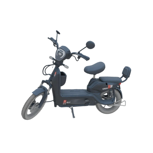 Dark Gray Electric Scooter 3D Model