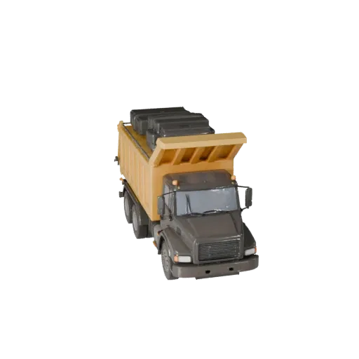 Dump Truck 3D Model for Unity - Low Poly Game Asset