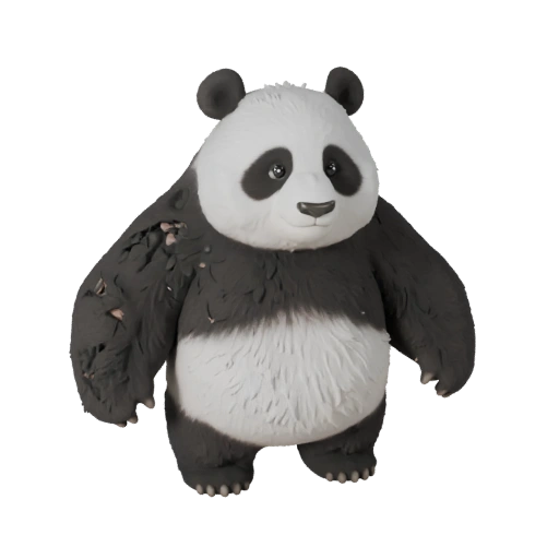 Modello 3D Panda High Poly - Asset STL Dettagliato per la Stampa