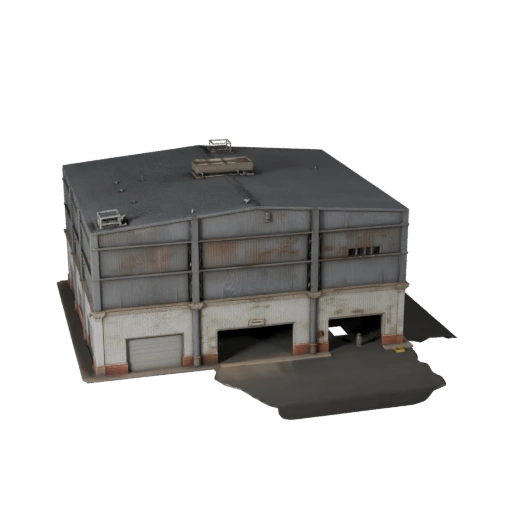 Modelo 3D de Edificio de Cervecería para Unity - Activo de Juego para Arquitectura