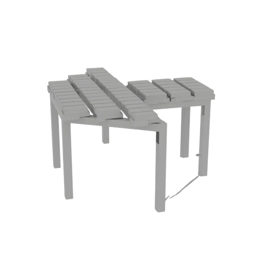 Modern Slatted Coffee Table