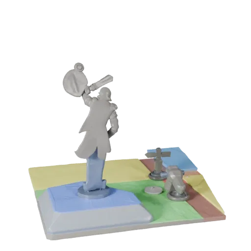 Strategy Objective Marker stylized 3D model preview showing scale, three-quarter game view