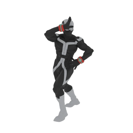 Futuristic Hero 3D Model