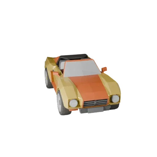 Roadster High Poly 3D Model per Rendering in Studio Asset PBR