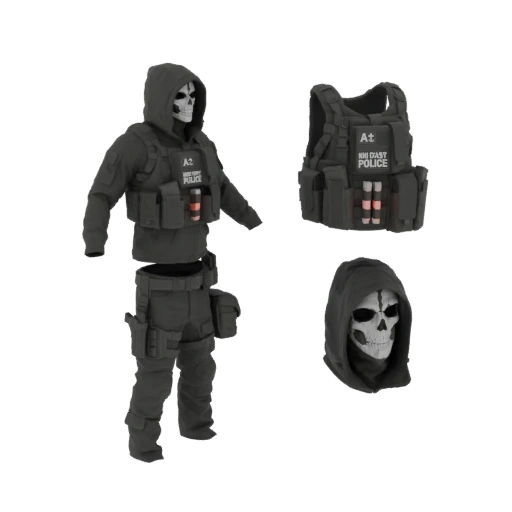 Grim Reaper Tactical Gear 3D Model