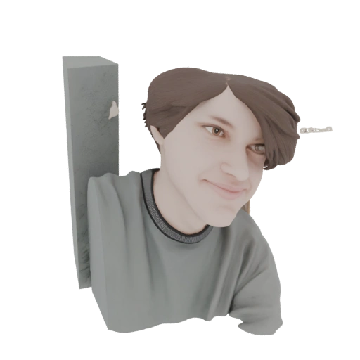 Stylized Young Person Bust