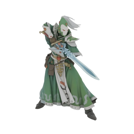Eldar Warlock 3D Model