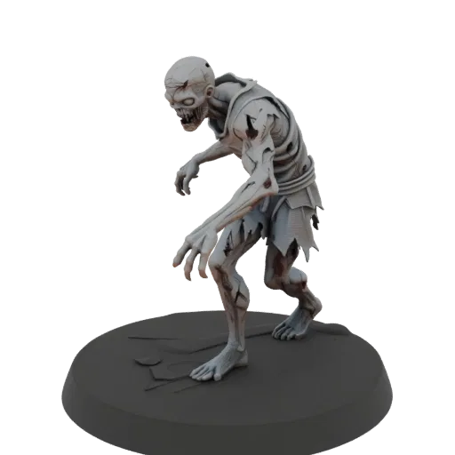 Dark Fantasy Zombie Enemy Miniature STL - Stalking