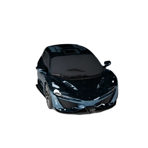 Modèle 3D Hypercar, vue studio trois-quarts, actif de véhicule prêt pour l'animation avec lignes de carrosserie, vitrage, posture de roue et proportions prêtes pour la route et PBR