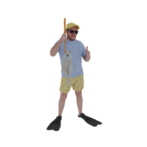 Fisherman with Catch