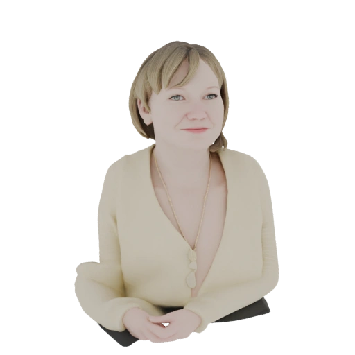 Woman in Cardigan 3D Model
