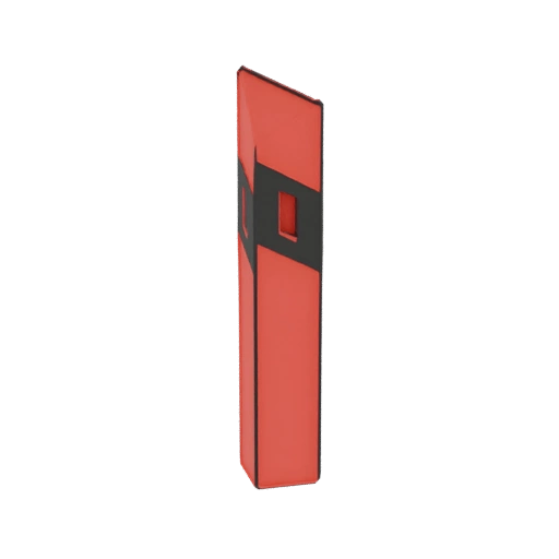 Red and Black Geometric Pillar