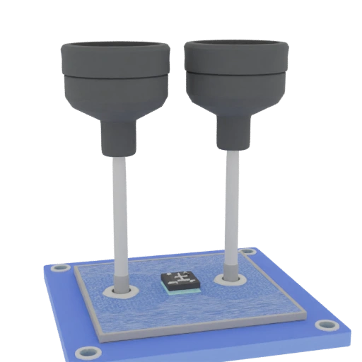 Microfluidic Chip with Two Mixers