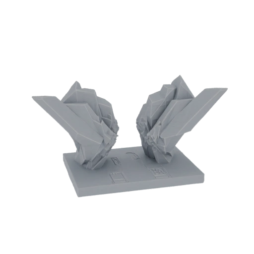 Crystalline Rock Formation Diorama Base
