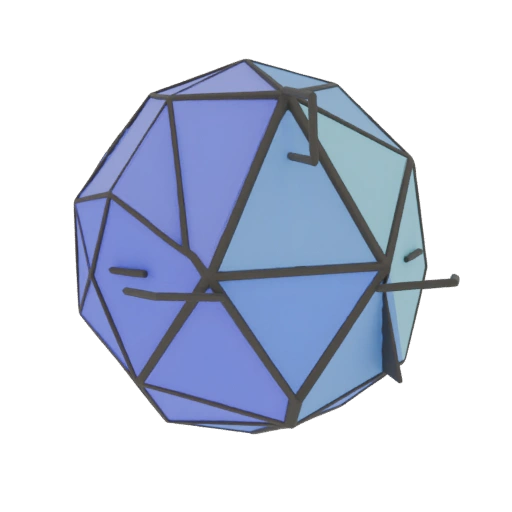 Icosahedron with Facets