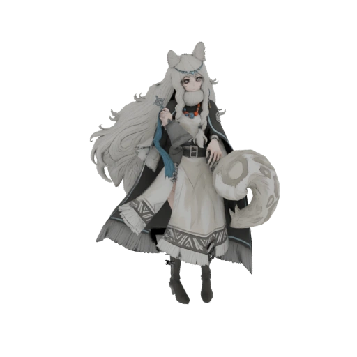 Arctic Fox Spirit 3D Model