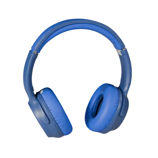 Studio Noise Canceling Headset 3D model, three-quarter front view, AR viewer studio render, showing detail and scale.