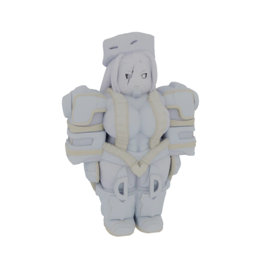Chunky Warrior 3D Model