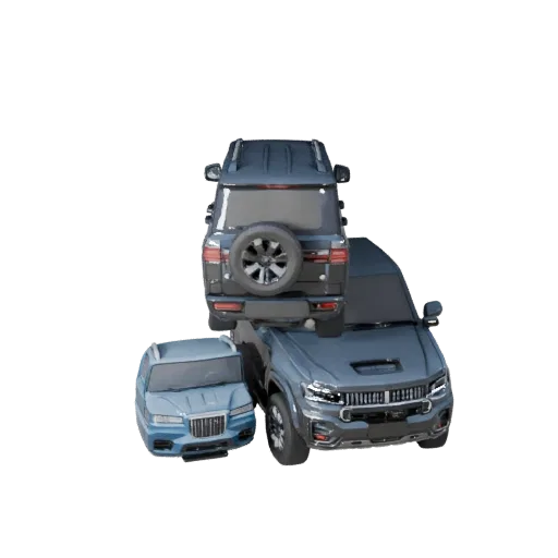 High Poly Family Suv 3D Model for Studio Renders - PBR