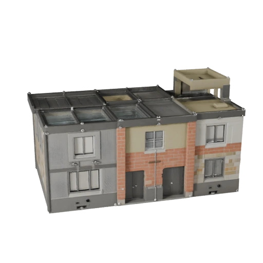 Kit Tetto Modulare Stilizzato 3D - Asset di Gioco
