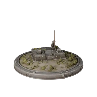 Industrial Display Plinth realistic 3D model preview showing rim shape, three-quarter scene view