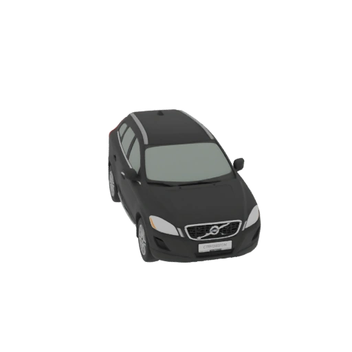 Dark Grey Volvo XC60 3D Model