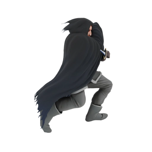 Mysterious Cloaked Figure 3D Model