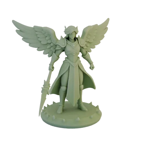 Miniature STL Pack Ange Gardien Fantastique, rendu de table trois-quarts, miniature de table imprimable en résine avec Pack S