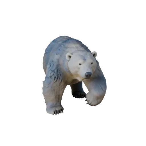 Realistic Polar Bear 3D Model - Rigged PBR Asset for Games