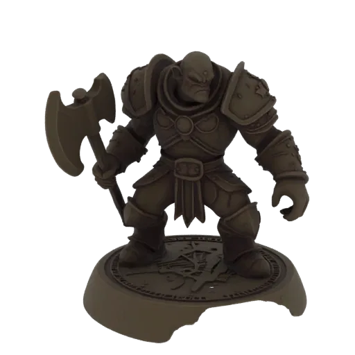 Dark Fantasy Orc Warrior Miniature STL