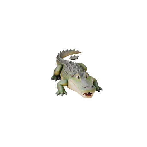 Modello 3D Alligatore Cartone Animato - Asset Stilizzato per Animazione | PBR