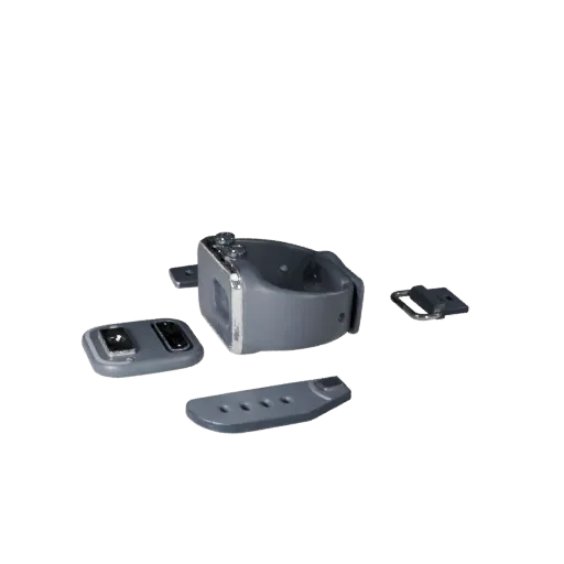Medical Style Fitness Band Modular 3D model, isometric modular kit view, showing silicone, wearable fit.
