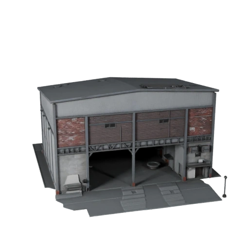 Modelo 3D de Edificio de Cervecería para Unreal - Activo en Tiempo Real
