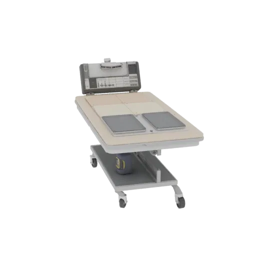 Almofada de Prática de Injeção de Campo modelo 3D, vista de perfil lateral, renderização técnica de viewport, mostrando detal