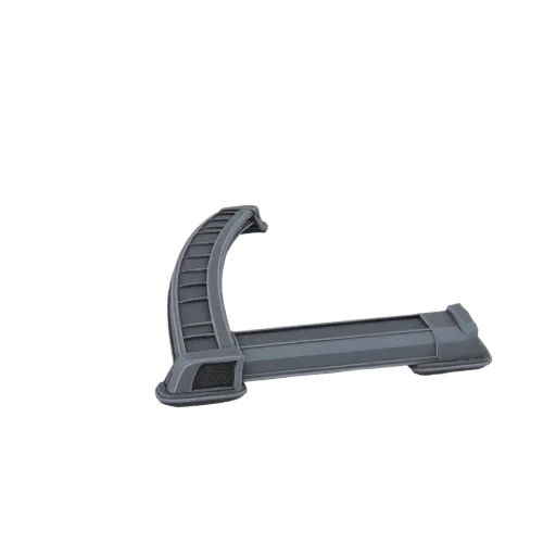 Modello 3D tappo per tettoia Toyota Caldina ST210, grigio, con texture dettagliata.