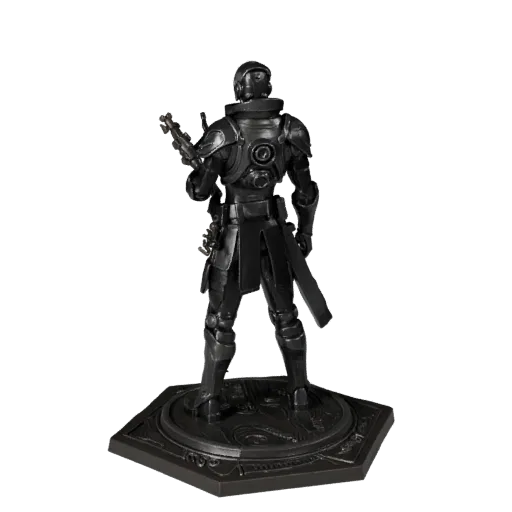 Sci-Fi Unit Marker low poly 3D model preview showing scale, three-quarter game view, icon shape and table readability
