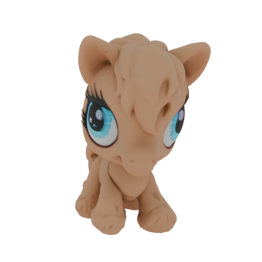 Cute Tan Pony Figurine