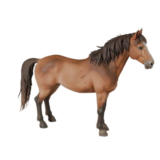Modello 3D Cavallo Realistico - Asset PBR Rigged per Giochi | Royalty-Free