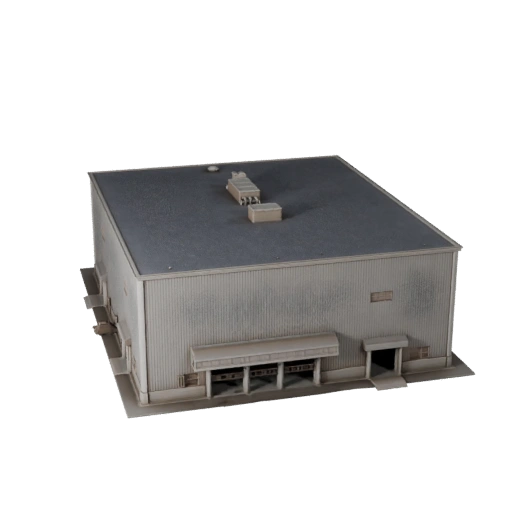 Bâtiment de centre de données imprimable STL Modèle 3D - Asset à l'échelle