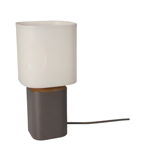 Minimal Table Lamp 3D model, home interior, three-quarter front view, Unreal Engine viewport, metal detail.