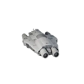 Printable Deep Space Freighter STL 3D Model for Asset