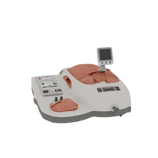 Field Suture Trainer High Poly 3D model, close-up studio render, showing neutral plastics, training device layout.
