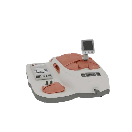 Field Suture Trainer High Poly 3D model, close-up studio render, showing neutral plastics, training device layout.