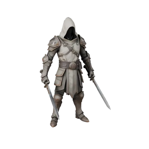 Fantasy Arcane Rogue Character Model - Rigged