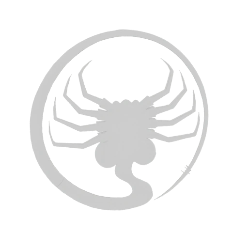 Alien Xenomorph Emblem 3D Model