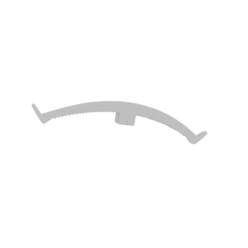 Curved Serrated Metal Trim