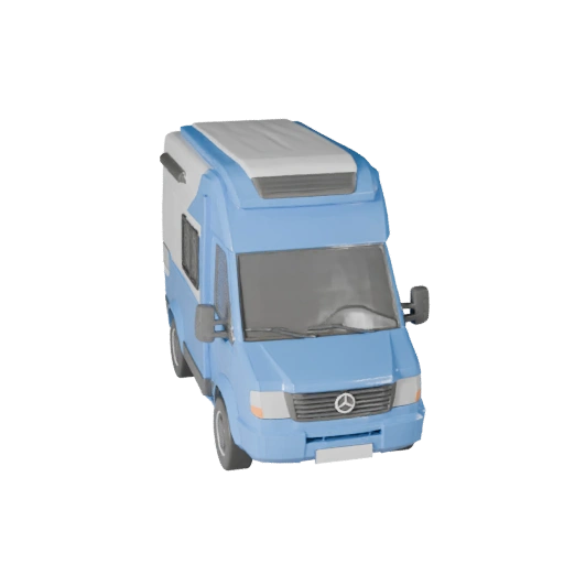 Autocaravana de Alto Poligonaje 3D para Renders de Estudio - PBR (Legacy)