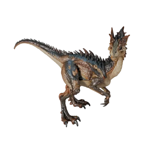 Modello 3D Pterodattilo realistico, rendering naturalistico di lato, asset animale pronto per l'animazione con contrappeso de