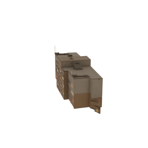 Modern Apartment Building 3D Model
